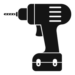 Poster - electric drill icon. simple illustration of electric drill vector icon for web design isolated on wh