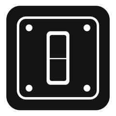 Poster - electric switch icon. simple illustration of electric switch vector icon for web design isolated on 