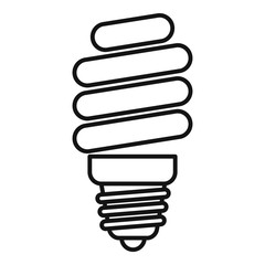 Poster - Led bulb icon. Outline led bulb vector icon for web design isolated on white background