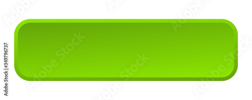 Fotomural blank button. blank square 3d push button