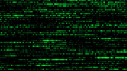 Leinwandbilder - Matrix abstract glitch green background. Abstract green vector illustration.