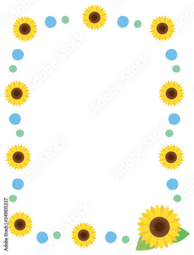 ひまわり フレーム 枠 縦 Buy This Stock Vector And Explore Similar Vectors At Adobe Stock Adobe Stock