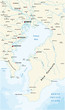 © lesniewski - Vector map of the bay of Tokyo metropolitan area on the Pacific coast