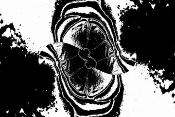 Poster - Black and white abstract background.