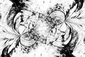 Poster - Black and white abstract background.