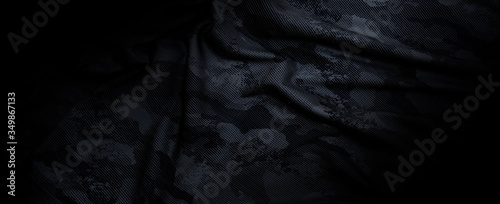 Cuadros en Lienzo black camouflage military background