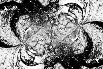 Poster - Black and white abstract background.