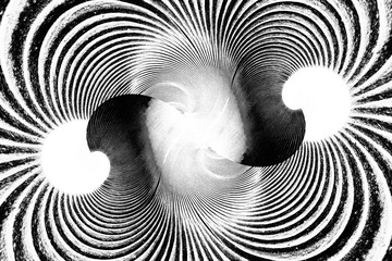 Poster - Black and white abstract background.