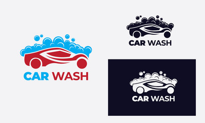 car logo can also for mechanic, car wash , service , car repair with style modern and given full color and black and white very suitable for business , vector eps 10