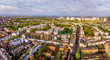 Aerial view of Notting Hill in the morning, London, UK