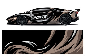 Wall Mural - Sports car wrapping decal design