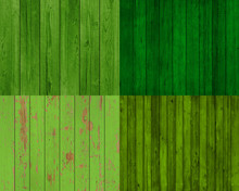 Green Wood Floor Texture Background
