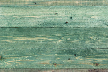 Wall Mural - The old green wood texture with natural patterns