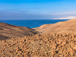 Wall Mural - volcanic landscape in fuerteventura