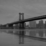 Fototapeta  - New York Manhattann Brooklyn bridge  Hudson River