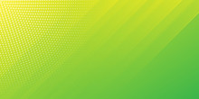 Modern Abstract Background With Diagonal Lines Or Stripes And Halftone Elements And Green Yellow Color Gradient With A Digital Technology Theme.