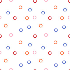 Fototapete - circle pattern on white background, Vector illustration