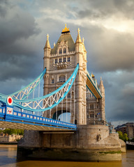 Wall Mural - Tower bridge at cloudy day, London