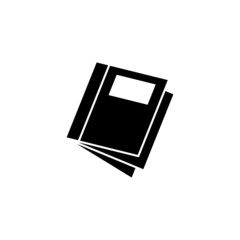 Poster - Catalogue vector icon, catalogue icon symbol sign in black flat shape design isolated on white background