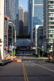 Fototapeta Miasta - The new normal: empty streets in San Francisco due to sheltering in place
