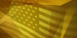USA independence day abstract background with elements of the american flag in yellow colors