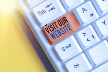 Poster - Handwriting text writing Visit Our Website. Conceptual photo visitor who arrives at web site and proceeds to browse