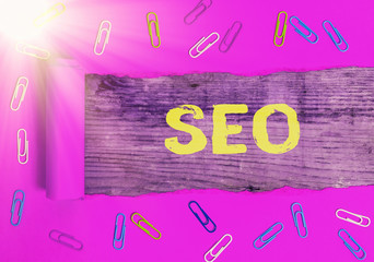 Poster - Text sign showing Seo. Business photo text incredibly effective way to market your near business online