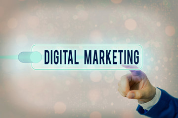Fototapete - Conceptual hand writing showing Digital Marketing. Concept meaning market products or services using technologies on Internet