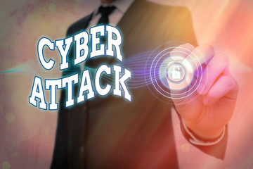 Poster - Handwriting text Cyber Attack. Conceptual photo An attempt by hackers to Damage Destroy a Computer System