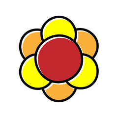 Poster - flower hand drawn icon vector design