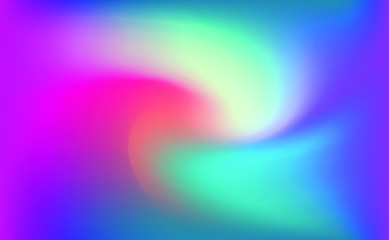 Poster - Iridescent holographic background with colorful gradient stains. Multicolored vivid blurred backdrop or wallpaper.