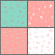 © ArtParnyuk - Set of vector seamless pattern with outlines of Medical supplies, accessories and attributes. For web, logo, app, UI
