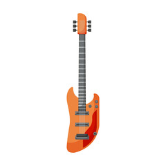 Wall Mural - Electric guitar vector icon.Cartoon vector icon isolated on white background electric guitar.