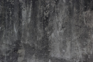 Cement wall with black fungus attached to the pattern.