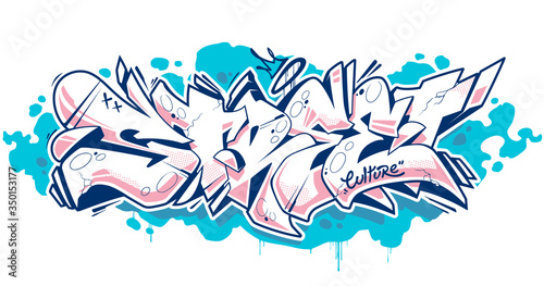 Dekoracja na wymiar  street-graffiti-napis-wektor-sztuki-vector
