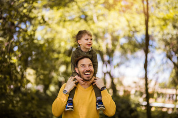 Wall Mural - Share your time with child.