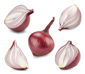 Wall Mural - Onion collection with clipping path