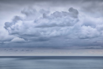 clouds over the sea