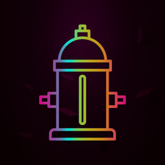 Poster - Hydrant, firefighter nolan icon Simple thin line, outline vector of Firefighter icons for ui and ux, website or mobile application