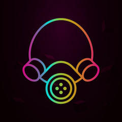 Poster - Gas mask, firefighter nolan icon Simple thin line, outline vector of Firefighter icons for ui and ux, website or mobile application