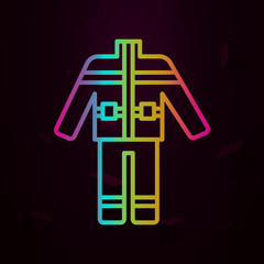 Poster - Dress, firefighter nolan icon Simple thin line, outline vector of Firefighter icons for ui and ux, website or mobile application