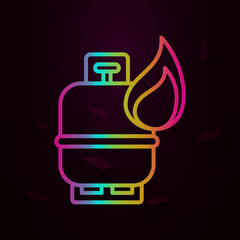 Poster - tank, firefighter nolan icon simple thin line, outline vector of firefighter icons for ui and ux, we