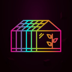 Poster - Greenhouse nolan icon Simple thin line, outline vector of Future business icons for ui and ux, website or mobile application