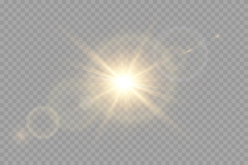 vector transparent sunlight special lens flare light effect.