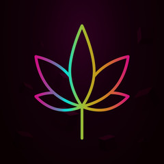 Poster - Marijuana, Holland nolan icon Simple thin line, outline vector of Holland icons for ui and ux, website or mobile application