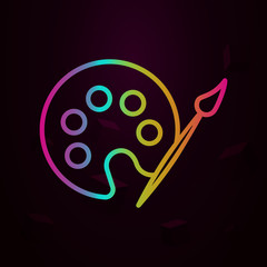Aufkleber - Art, brush, Holland nolan icon Simple thin line, outline vector of Holland icons for ui and ux, website or mobile application