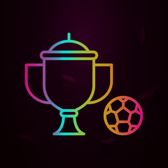 Poster - Cup, soccer, Holland nolan icon Simple thin line, outline vector of Holland icons for ui and ux, website or mobile application