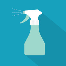 Spray Bottle Icon- Vector Illustration