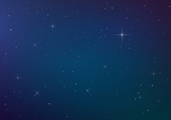 Wall Mural - starry sky color background. dark night sky. infinity space with shiny stars. vector illustration