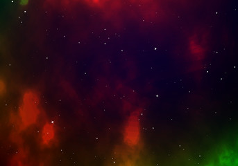 Poster - starry sky color background. infinity of universe space nebula. dark night sky. space with shiny sta